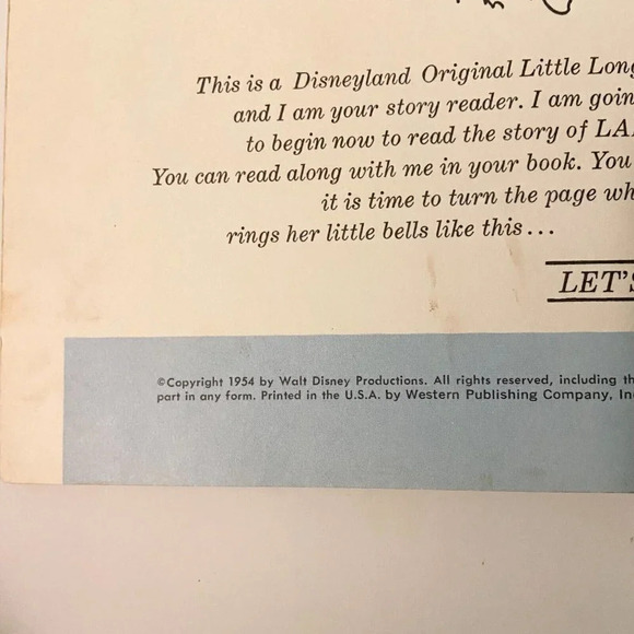 Vintage 1965 Disney Lady  and the Tramp 7 Inch Record and Book - Picture 7 of 15